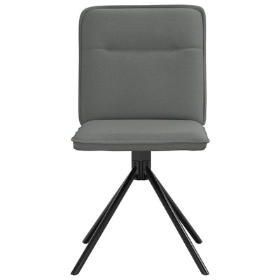 Dining Chairs 4 pcs Dark Grey Fabric