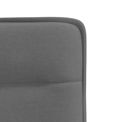 Dining Chairs 4 pcs Dark Grey Fabric