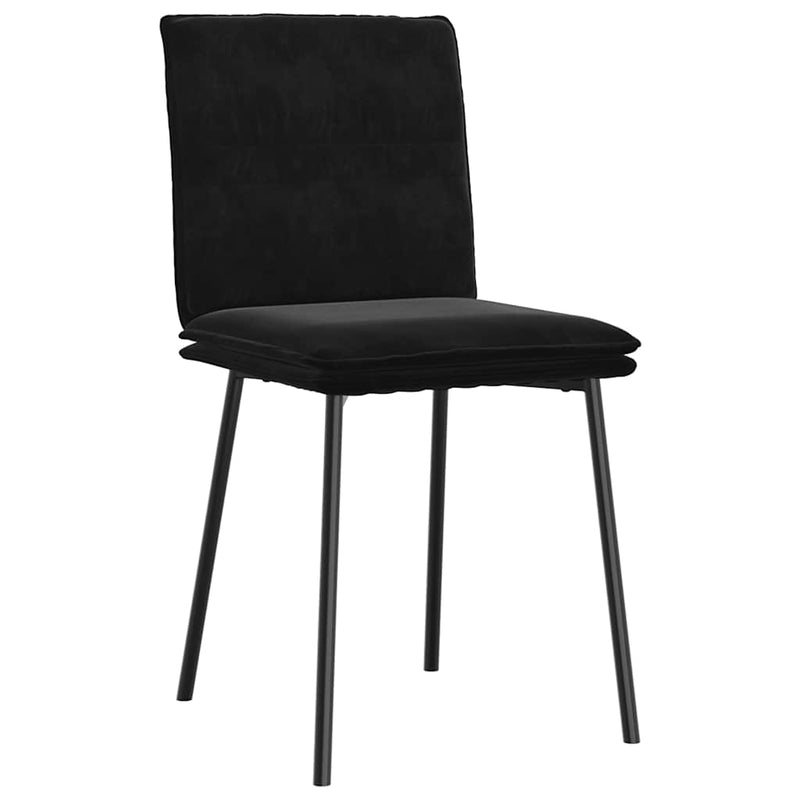 Dining Chairs 4 pcs Black Velvet