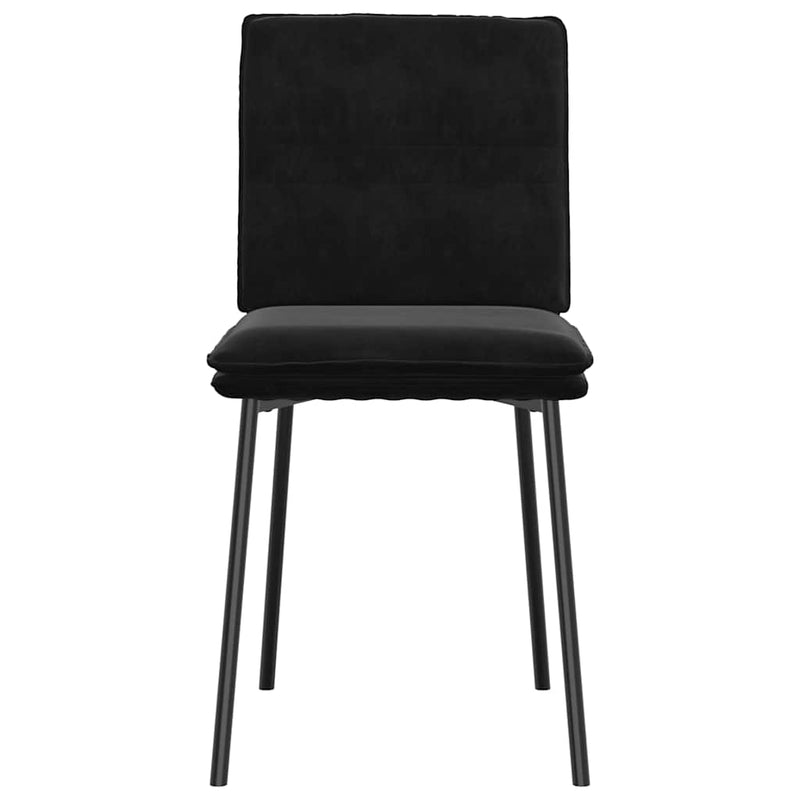 Dining Chairs 4 pcs Black Velvet