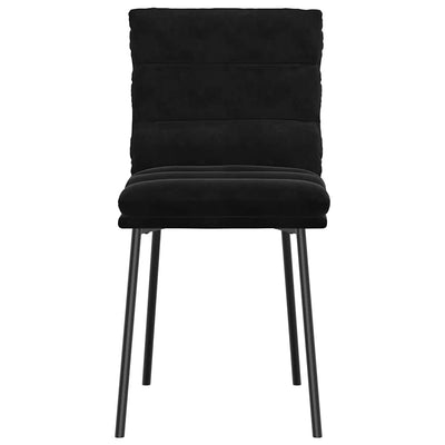 Dining Chairs 4 pcs Black Velvet