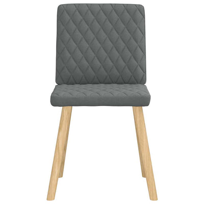 Dining Chairs 6 pcs Dark Grey Fabric