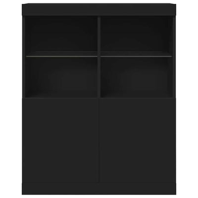 Sideboard Black 81x37x100 cm Engineered Wood