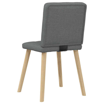 Dining Chairs 2 pcs Dark Grey Fabric