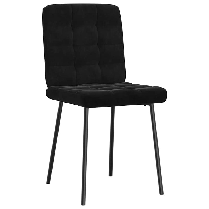 Dining Chairs 2 pcs Black Velvet