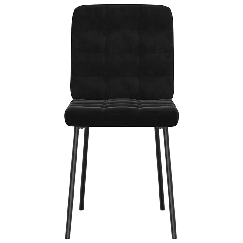 Dining Chairs 2 pcs Black Velvet