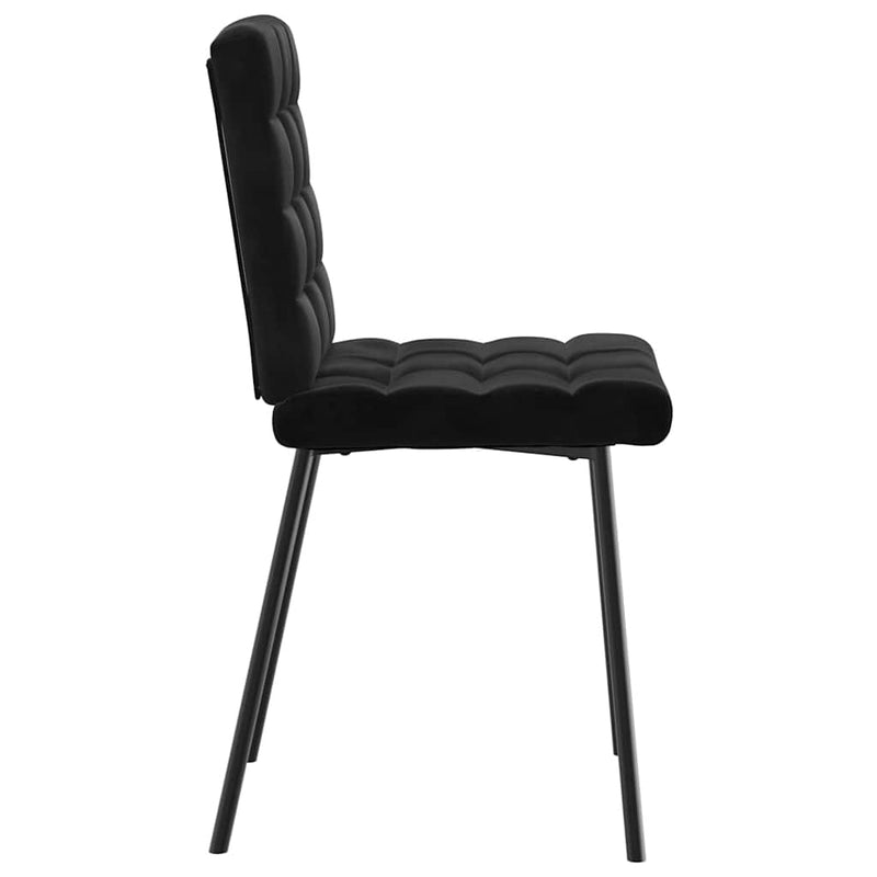 Dining Chairs 2 pcs Black Velvet