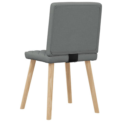 Dining Chairs 2 pcs Dark Grey Fabric