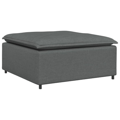 Modular Sofa Footstool Module Dark Grey 100x100x48 cm