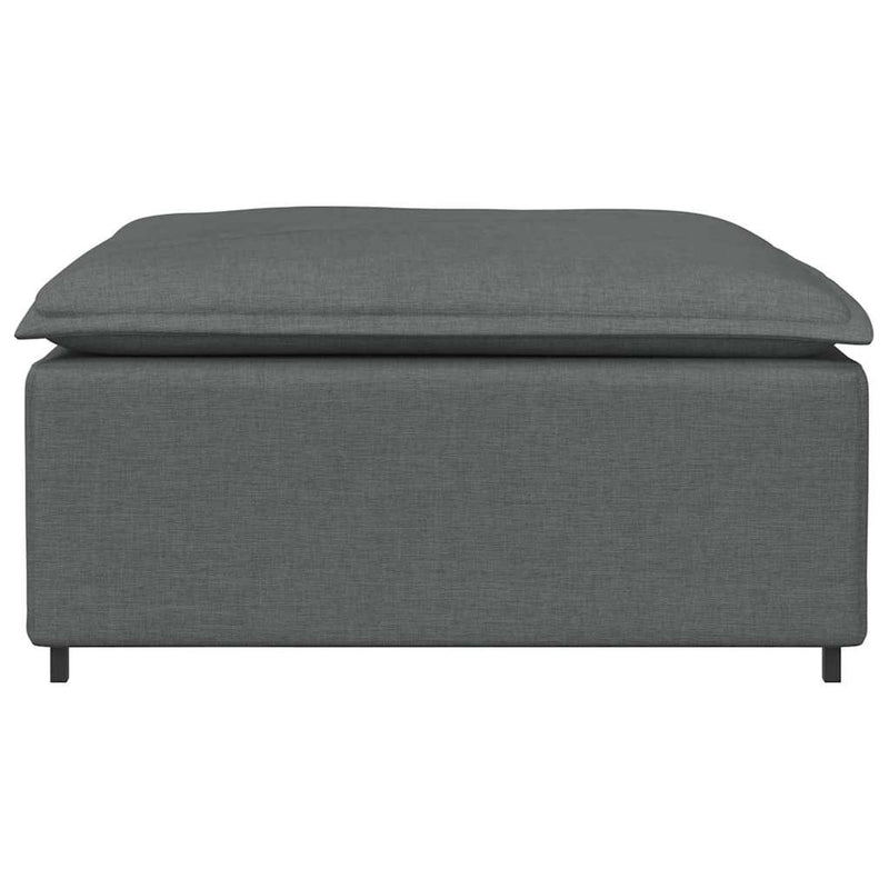 Modular Sofa Footstool Module Dark Grey 100x100x48 cm