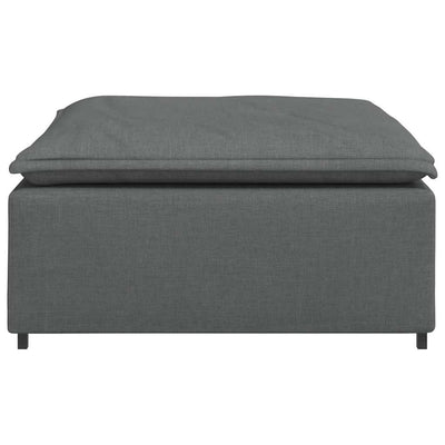 Modular Sofa Footstool Module Dark Grey 100x100x48 cm