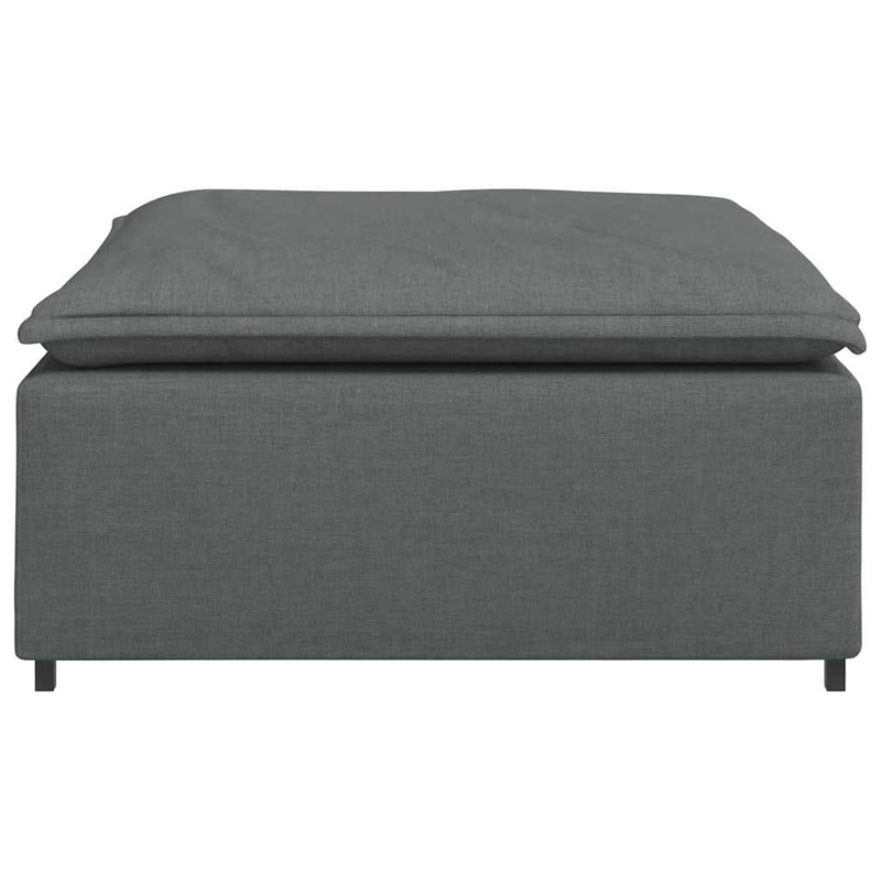 Modular Sofa Footstool Module Dark Grey 100x100x48 cm