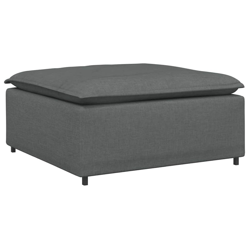 Modular Sofa Footstool Module Dark Grey 100x100x48 cm