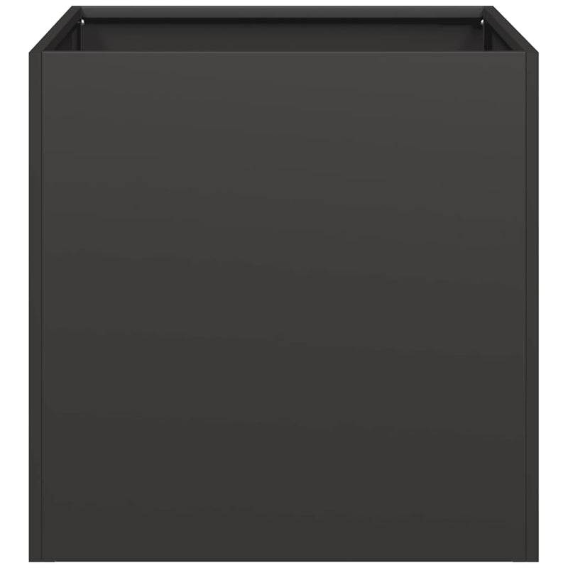 Planter Black 40x40x40 cm Cold-rolled Steel