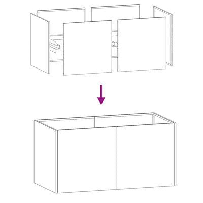 Planter 80x40x40 cm Galvanised Steel