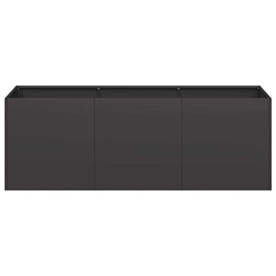 Planter Black 120x40x40 cm Cold-rolled Steel