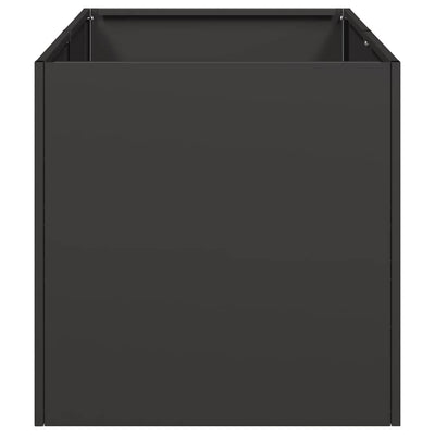 Planter Black 40x80x40 cm Cold-rolled Steel