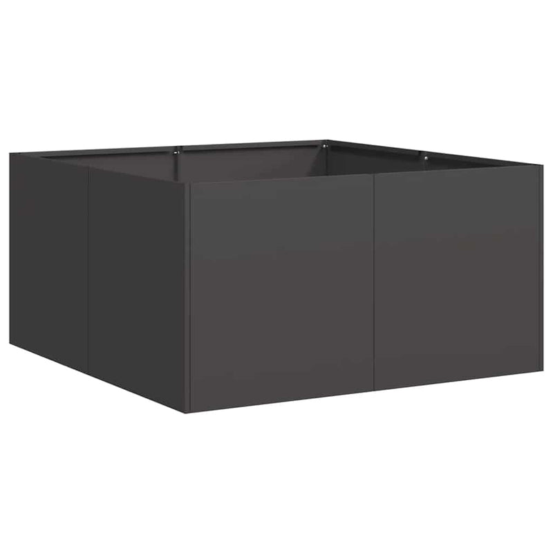 Planter Black 80x80x40 cm Cold-rolled Steel