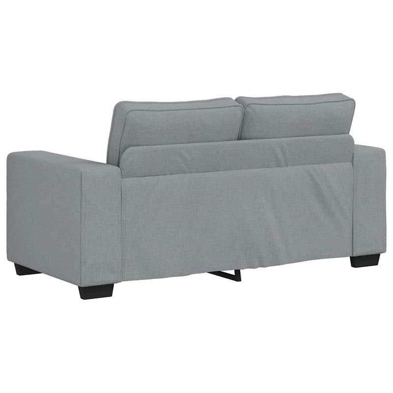 3 Piece Sofa Set with Cushions Light Grey Fabric