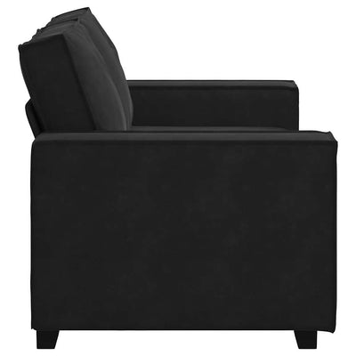 2-Seater Sofa Black 120 cm Velvet