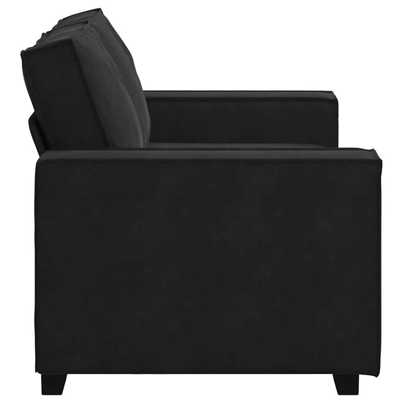 2-Seater Sofa Black 120 cm Velvet