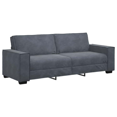 3-Seater Sofa Dark Grey 180 cm Velvet