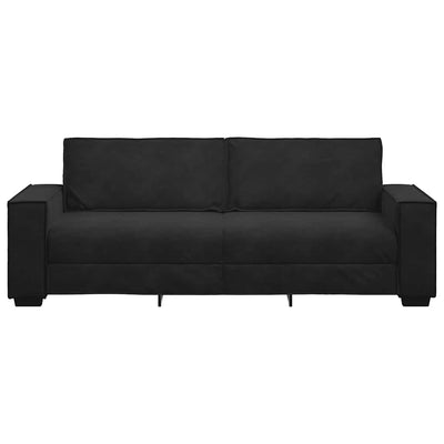 3-Seater Sofa Black 180 cm Velvet