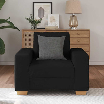 Sofa Chair Black 59 cm Fabric