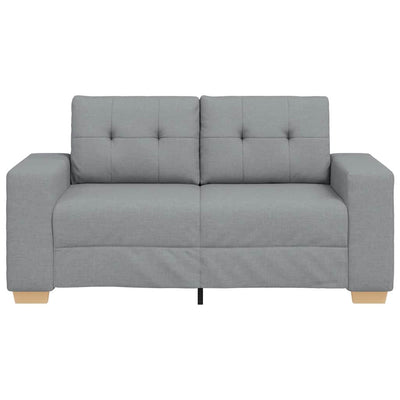 Loveseat Sofa Light Grey 120 cm Fabric