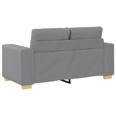 Loveseat Sofa Light Grey 120 cm Fabric