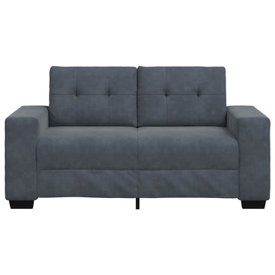 Loveseat Sofa Dark Grey 120 cm Velvet