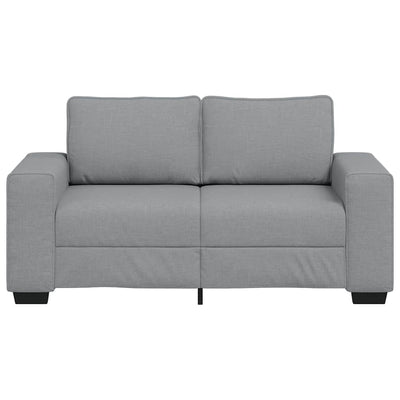 2-Seater Sofa Light Grey 120 cm Fabric