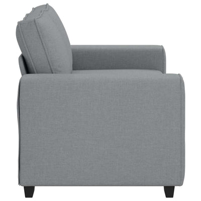 2-Seater Sofa Light Grey 120 cm Fabric