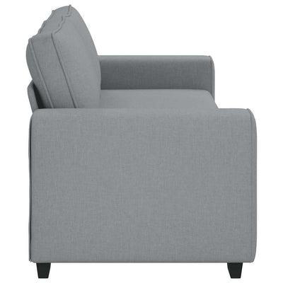 3-Seater Sofa Light Grey 180 cm Fabric