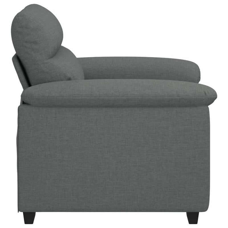 Sofa Chair Dark Grey 60 cm Fabric