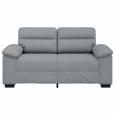 2-Seater Sofa Light Grey 120 cm Fabric