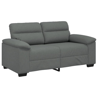 2-Seater Sofa Dark Grey 120 cm Fabric