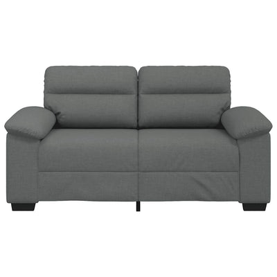 2-Seater Sofa Dark Grey 120 cm Fabric