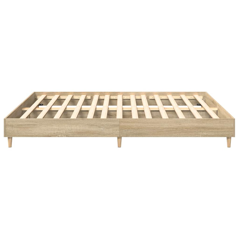 Bed Frame without Mattress Sonoma Oak 180x200cm Engineered Wood