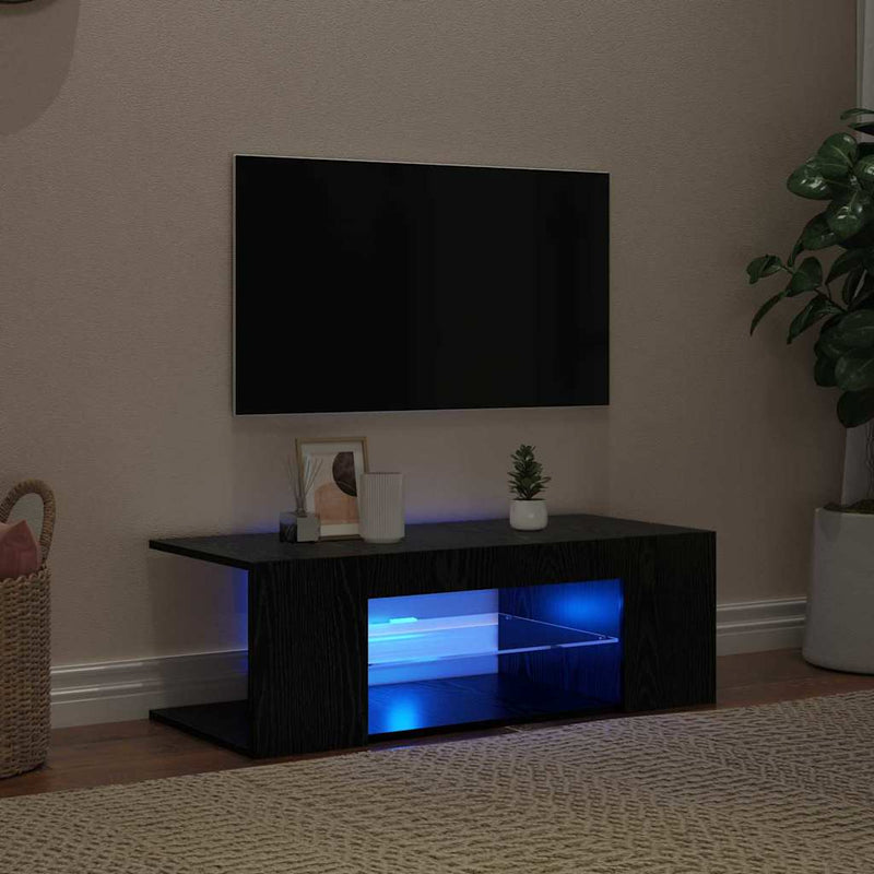 TV Cabinet Black 90 x 39 x 30 cm Engineered wood