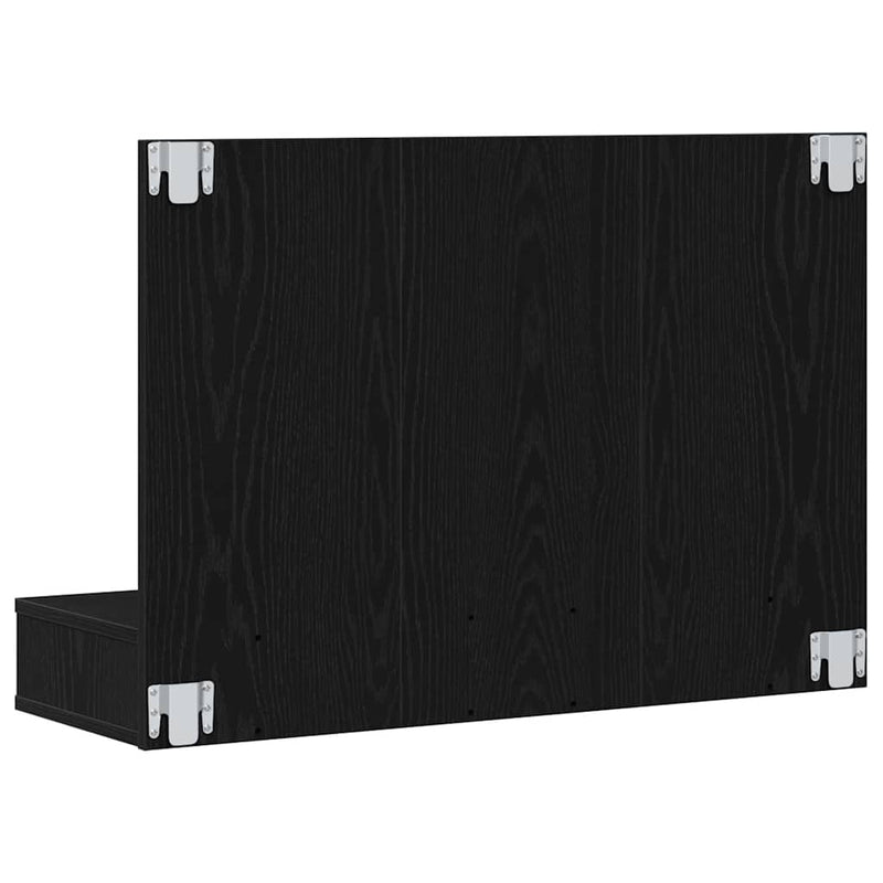 Mirror Cabinet Black oak 90 x 31.5 x 62 cm Engineered Wood