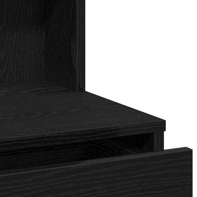 Dressing Table Black oak 74.5 x 40 x 141 cm Engineered wood