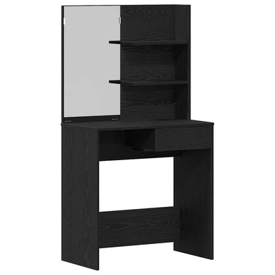 Dressing Table Black oak 74.5 x 40 x 141 cm Engineered wood