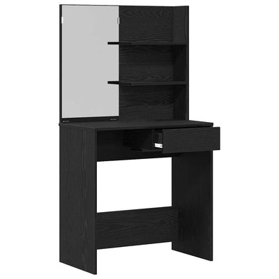 Dressing Table Black oak 74.5 x 40 x 141 cm Engineered wood