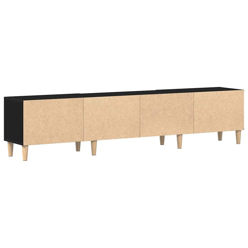 TV Cabinet Black oak 180 x 31.5 x 40 cm Engineered wood