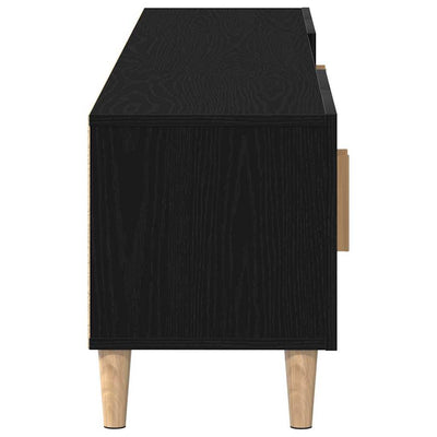TV Cabinet Black oak 180 x 31.5 x 40 cm Engineered wood