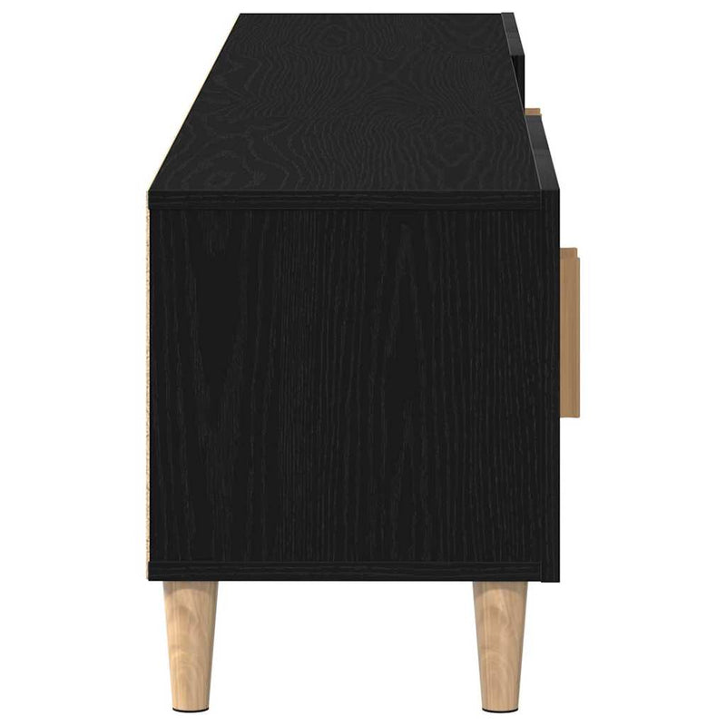 TV Cabinet Black oak 180 x 31.5 x 40 cm Engineered wood