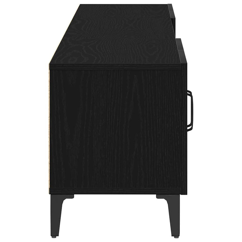 TV Cabinet Black oak 180 x 31.5 x 40 cm Engineered wood