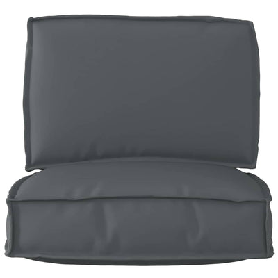 Pallet Cushion Set Set of 2 Anthracite Polyester Medium