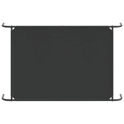Elevated Dog Bed Black 130x80x20 cm Oxford Fabric and Steel